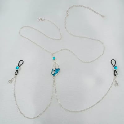 Sylvie Monthulé | Silver Nipple Clamp and Nipple Jewelry | Wings
