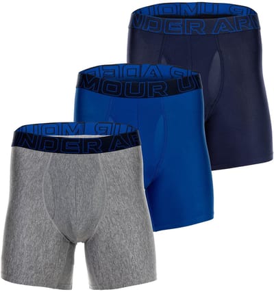 Under Armour Boxershorts UA PERFORMANCE TECH - SOLID 6 IN 3PK Set van 3