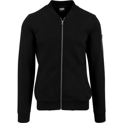 Urban Classics - Sweat Bomber jacket - M - Zwart