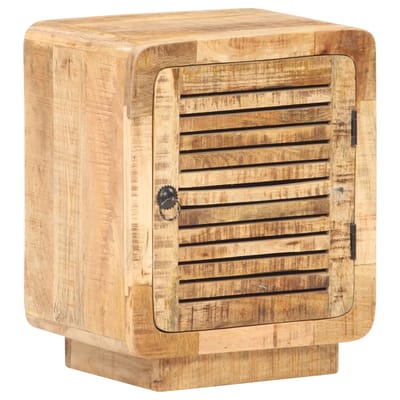 vidaXL - Nachtkastje - 40x30x50 - cm - ruw - mangohout