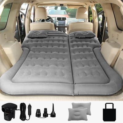 Opblaasbaar SUV Luchtbed met Kussen - Dikke & Comfortabele Camping Matras voor Auto, Reizen en Thuis