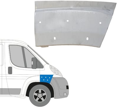 Reparatiepaneel voorspatbord voor Fiat Ducato 2006-2014 / Rechts