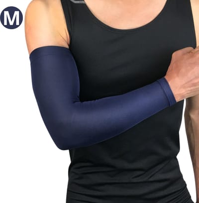 Nivard Polswarmers - Armwarmers Dames - Duimopening - Wol - Armstukken - Winter - Marine Blauw - Maat M