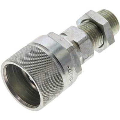 Stalen DN 10 Hydraulische Koppeling Insteeknippel 10 mm S Knelring Schotkoppeling ISO 14541/8434-1 D M28 x 2