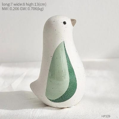 Schattige Ins Stijl Kleine Verse Keramische Dier Vogel Ornamenten Kamer Bureau Grensoverschrijdende Ambachtelijke Cadeaus Zachte Decoraties white