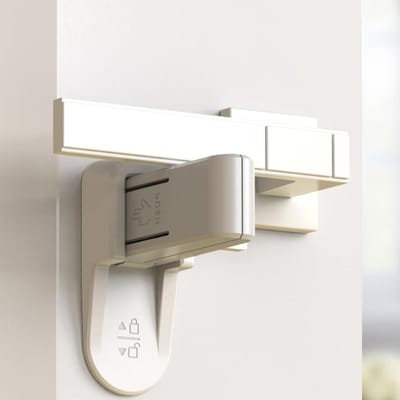 Allecto Plus - Set van 2 deursloten zonder boren - kindveilige sloten voor slaapkamerdeurbeveiliging - huis, balkon en ramen slot