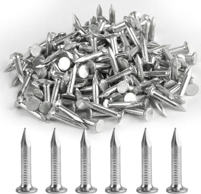 150x Dakviltnagels 25mm met Extra Grote Kop - Gegalvaniseerde Stalen Spijkers voor Dakbedekking en Houtconstructies