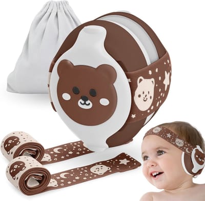 Babyhoofdtelefoon met Ruisonderdrukking voor Kinderen - Hypoallergeen, Verstelbare Hoofdband en Geluidsremmende Oorbeschermers