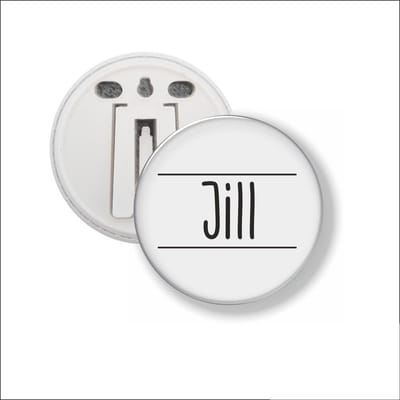 Button Met Clip 58 MM - Jill