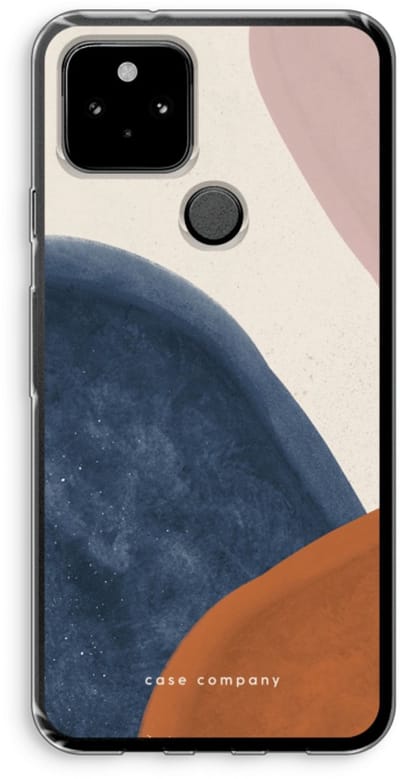 Case Company® - Hoesje geschikt voor Google Pixel 5 hoesje - Geo #1 - Soft Cover Telefoonhoesje - Bescherming aan alle Kanten en Schermrand