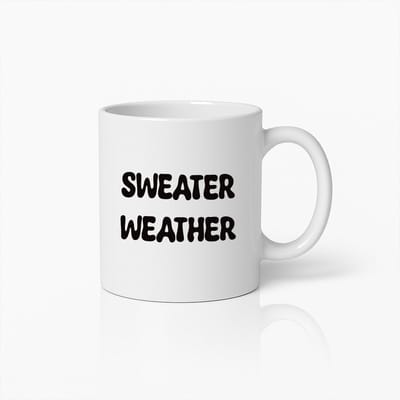 Gezellige Sweater Weather Mok – Perfect Cadeau voor Herfst- en Winterliefhebbers