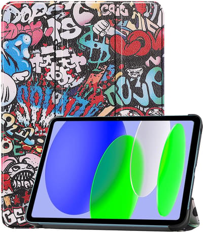 Hoesje Geschikt voor Apple iPad A16/A18 (2025/2026) - 11 inch (11e & 12e generatie) - Dun & Stevig - Trifold Bookcase - Hard Cover - Hardcover Book Case - Tablet Hoes - Graffity