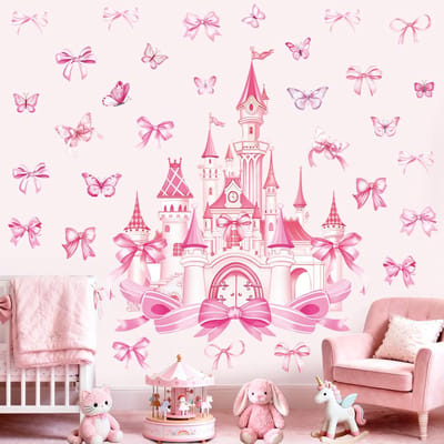 Dailygoods- Muursticker Groot Slot - Decoratief voor Kinderkamer