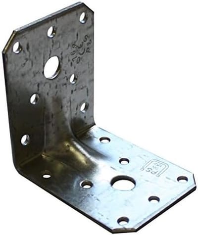 Hoekverbinder Set - Versteviging Beugels - Houtverbindingen Maken - Galvanisch Verzinkt - 70x70x55x2.5 mm - Metaal