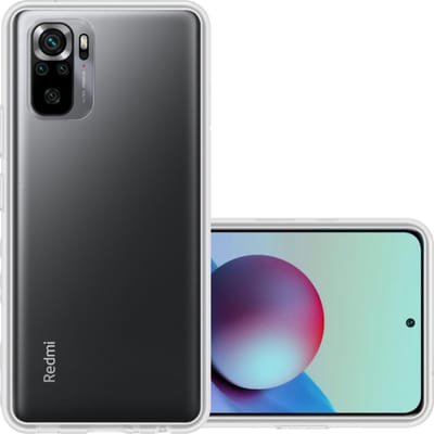 Hoesje - Geschikt voor Xiaomi Redmi Note 10S - Sterk & Shockproof - Hoes Cover - Siliconen Case - Transparant