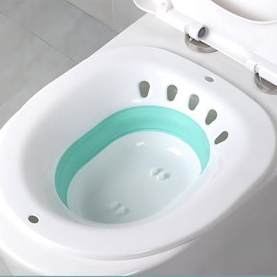 Zitbad - Zitbad voor Aambeien - Zitbad voor Toiletbril - Zitbad voor Postpartumzorg - Zitbadset voor Vrouwen - Steam Bidet Opvouwbaar