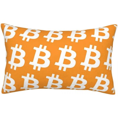 Bitcoin CPU Miner BTC Blockchain Cryptocurrency Rechthoekige Kussensloop Kussenhoes Decoratief Slaapkamer Bed Comfort Plaid Kussen 50x35cm