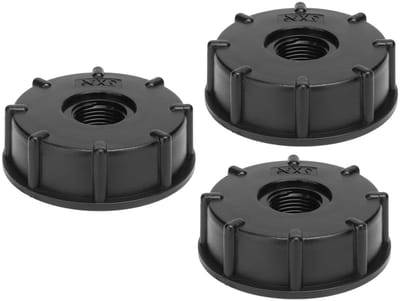 3 Stuks IBC Tank Connector Vervangingen - Grof Draadvorm ABS Plastic Afvoerkraan Adapter voor Tuinslang en Afvoerplug - Ideaal voor Watervoorziening en Tuinonderhoud