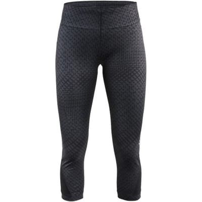 Craft - Maat M - Breakaway capri 3/4 hardloopbroek P-stir zwart dames