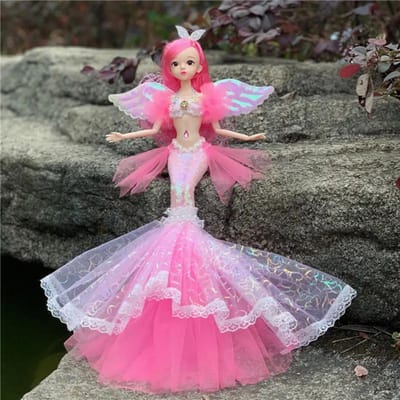 45cm/17.71'' Betoverende Prinses Zeemeermin Pop - Perfect Verjaardagscadeau voor Meisjes & Kinderen Speelhuis Verkleed Speelgoed