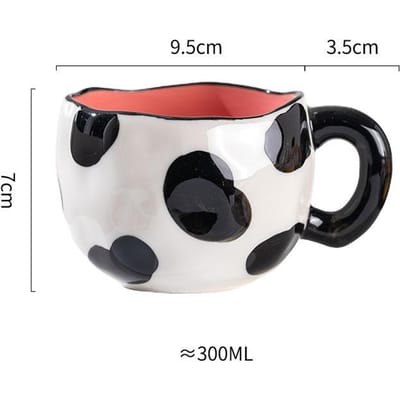300ML Creatieve Handgeknepen Onregelmatige Bloem Keramische mok Handgemaakte Koffiekop Ontbijt Melk Middagtheekopjes Koreaanse Stijl Mokken 301-400ml white