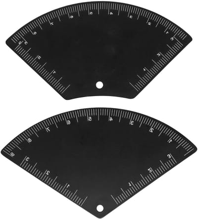 Set van 2 Herbruikbare Oogbrauwsjablonen voor Perfecte Vormgeving, Precisie Schaal voor Symmetrische Make-up en Eenvoudige Oogbrauw Mapping