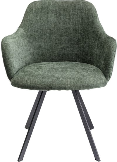 Draaistoel met armleuningen Lady Loco Coco groen Kare Design