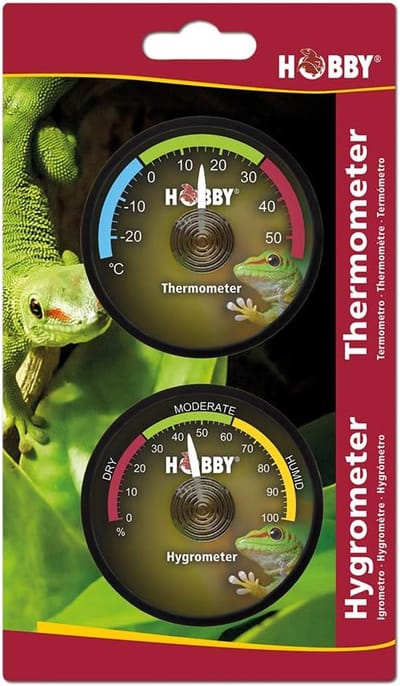 Hygrometer en thermometer voor terraria - Nauwkeurige temperatuur en luchtvochtigheid meten