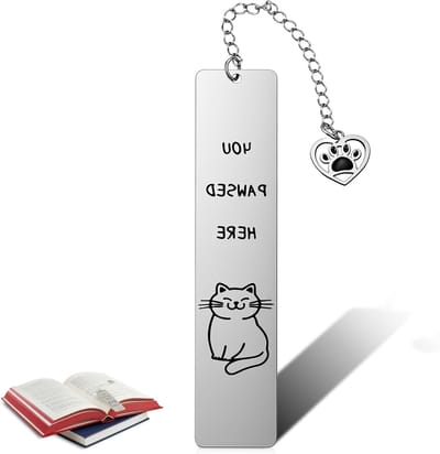 Unieke katten boekenlegger, perfect cadeau voor boekenliefhebbers, kattenliefhebbers en studenten, gepersonaliseerde boekenaccessoires voor lezers en docenten