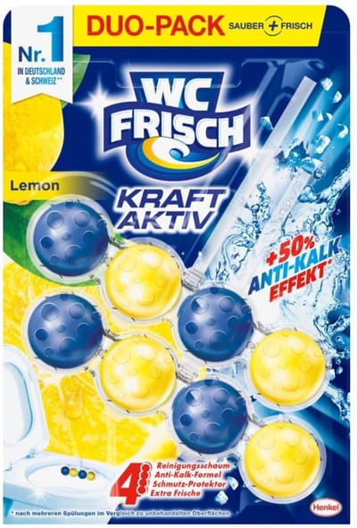 WC-Frisch - Toiletblok - Citroen - Anti-Kalk 2 Toiletblokken