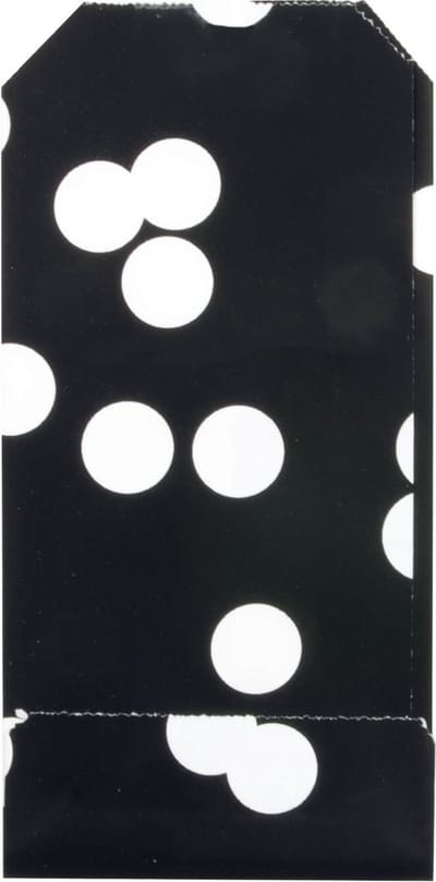 200x Papieren Zakjes Dots 7x13cm