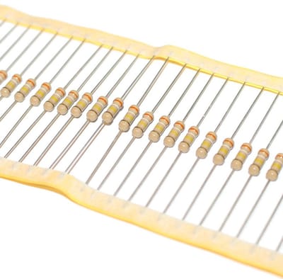 Weerstandselementen - Condensator - Elektronische Projecten - Koolstofcoating - 1.5 Ohm 1/2W - Zwart