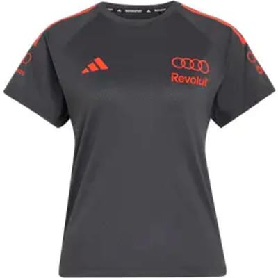 Adidas Performance Audi Revolut F1 Team Monteursshirt Met Korte Mouwen - Dames - Zwart