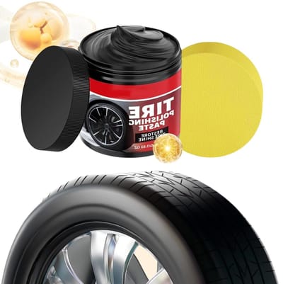 Bandenglanspasta - Velgenreiniger - Auto Onderhoud - Langdurige Glans - 100 g - Zwart
