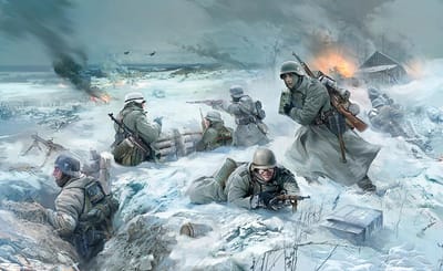 Zvezda Modelbouwpakket Militaire voertuigen - 3627 Duitse infanterie - Oostfront Winter 1941-1942 - Figuren Plastic - 1:35 - Modelbouw