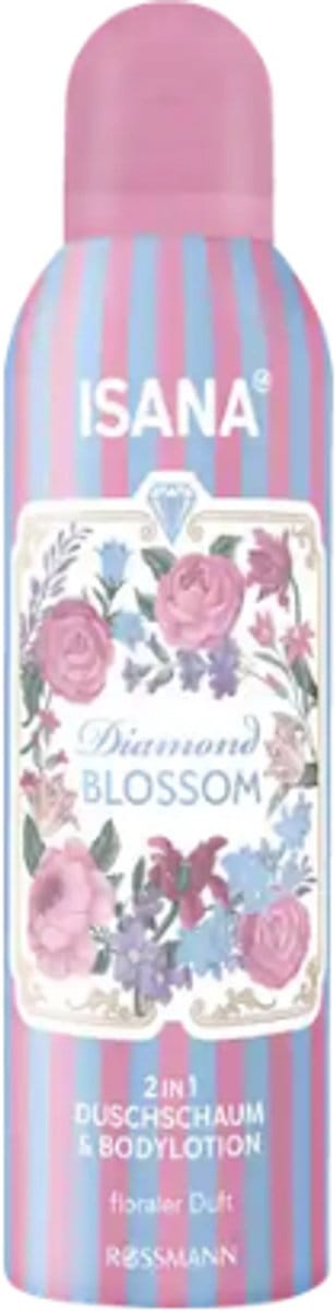 2in1 Douchegel & Bodylotion Diamond Blossom - ISANA | 1x 200ml - Bloemen | Reiniging en Verzorging in één - Limited Edition 2026