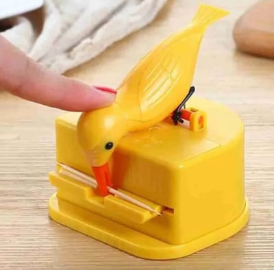 1Pc Nieuwe Kleine Vogel Tandenstokerhouder – Automatische Tandenstoker Dispenser – Decoratieve Keukenaccessoire – Ideaal voor Thuis en Feestjes