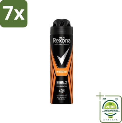 7 x Rexona Men - MotionSense - Deodorant Spray - Anti-transpirant - 150 ml - Grootverpakking - Deodorant Spray - Zweetgeur - Zweetbescherming - Mannelijke Deodorant - Anti-transpirant