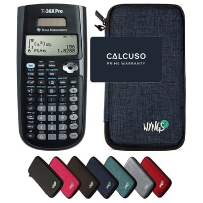 TI-36X Pro MultiView incl. WYNGS Beschermhoes Blauw - Wetenschappelijke Rekenmachine - Basis Pakket