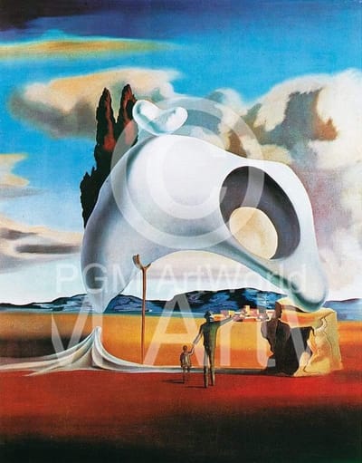 Kunstdruk Salvador Dali - Vestiges ataviques 60x80cm