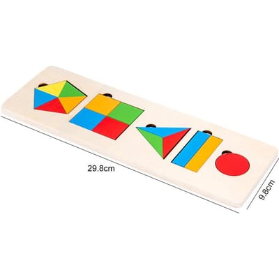 Kinderen Educatief Montessori Vroeg Leren Kinderen Geometrische Vorm Houten Puzzel Verlichting en Cognitie Houten Speelgoed TMZ