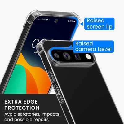 kwmobile telefoonhoesje geschikt voor Google Pixel 11 Pro XL hoesje - Smartphone case met 2x screenprotectors - Mobiele telefoon cover in transparant