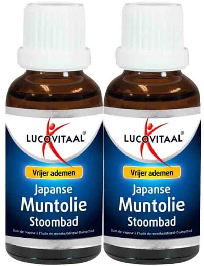 Lucovitaal Japanse Muntolie Stoombad - 2 x 30 ml - Voordeelverpakking
