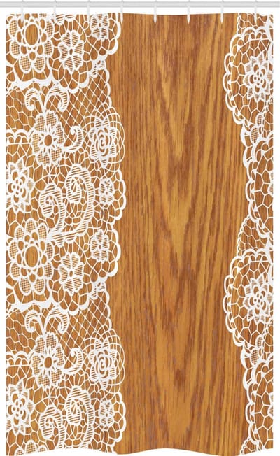 ABAKUHAUS Shabby Chic douchegordijn – 120x180 cm – Polyester, waterafstotend