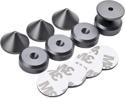 Luidspreker Spikes - Boxen Spikes Kegels - Trillingen Dempen - CNC Gefreesd Aluminium - 20mm Diameter - Aluminium