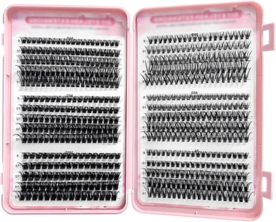 Cluster Wimpers - Individuele Wimpers - 570 Stuks - Natuurlijke Wimperclusters - D Curl - Dikke Volume Wimpers - 8-16MM - Fluffy Russische Wimperextensions