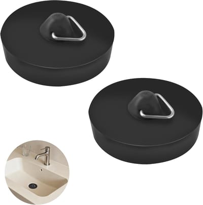 Universele Afvoerpluggen 4.5cm - Set van 2, Voorkom Waterverlies en Geur in Badkamer en Keuken, Ideaal voor Afvoerbeveiliging