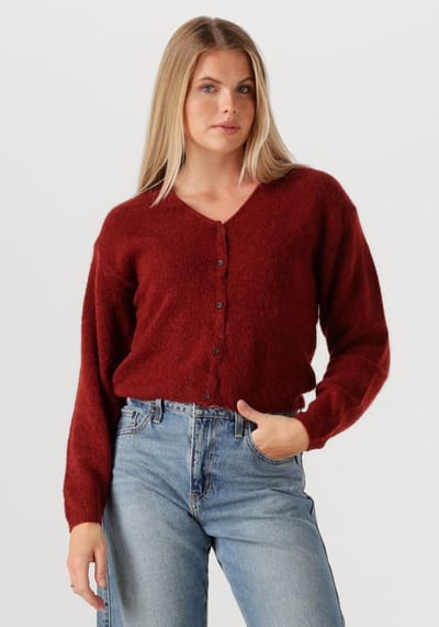 MSCH Copenhagen Mschmilania Hope Cardigan Truien & vesten Dames - Sweater - Hoodie - Vest- Bordeaux - Maat M/L