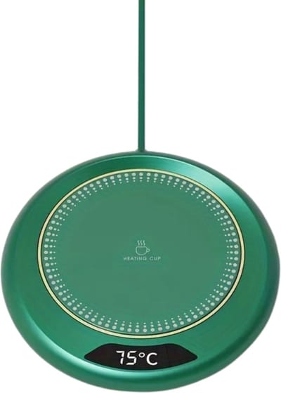 Livano Cup Warmer - Mok Warmer - Mug Warmer - Koffie Warmer - Verwarmde Onderzetter - Koffie Warmhouder - Koffiekop Verwarmer - Kop Warmer - USB - Kopjes Warmer - Groen