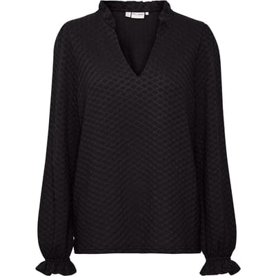 Damesblouse met lange mouwen Pulz Jeans Zebba